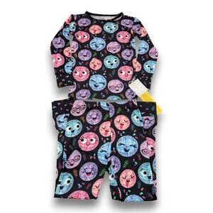 NWT Birdie Bean Long Sleeve Pajama Set Disco Ball Party Bamboo Viscose Girls 6